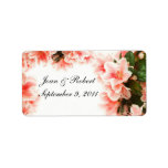 Wedding Favor Labels Floral