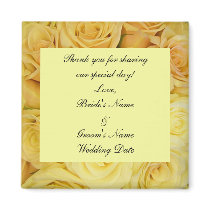 Wedding Favor Magnet Template by DreamWed Wedding Favor Magnet Template