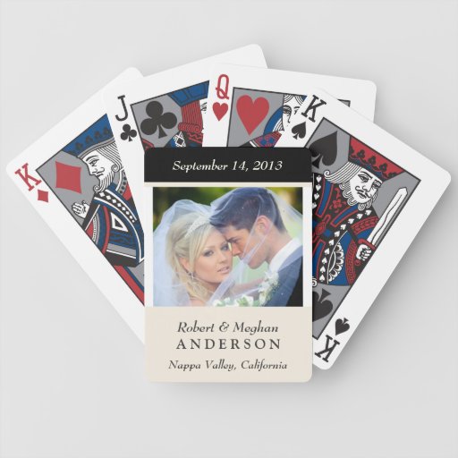 Wedding Favor Personalized Photo Playing Cards