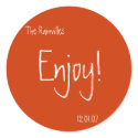 Wedding Favor Stickers by monicamarieadams Wedding Favor Stickers