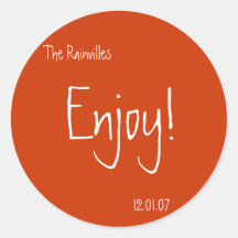 Wedding Favor Stickers
