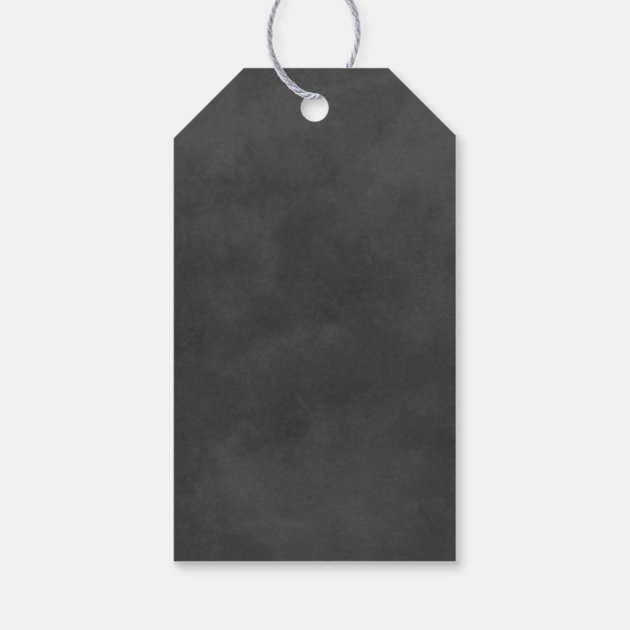 Wedding Favor Tag | Black Chalkboard Charm Pack Of Gift Tags-1
