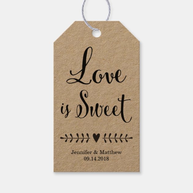 Wedding favor tags / Kraft wedding favor tags Pack Of Gift Tags 1/3