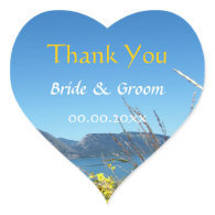 Wedding favor thank you, Grand Teton National Park Stickers