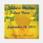 Wedding Favors magnet Orange Poppy Flower magnet