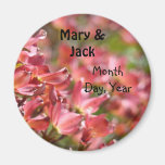 Wedding Favors magnets Floral Bridal Set Save Date
