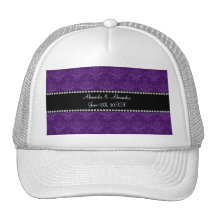 Wedding favors Purple damask Hats