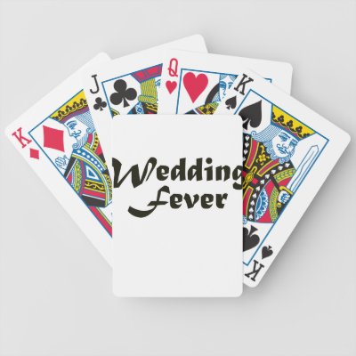 Wedding Fever Playing Cards