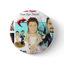 Wedding Figurines buttons