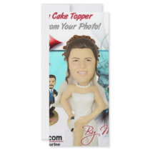 Wedding Figurines rack cards by microdwarf Wedding Figurines rack cards