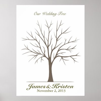 Wedding Fingerprint Tree – Classic