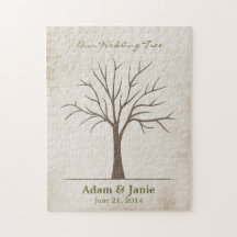 Wedding Fingerprint Tree - Puzzle
