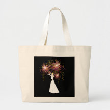 Wedding Fireworks Canvas Bag