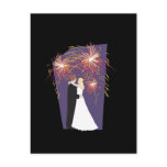 Wedding Fireworks Save The Date Postcards