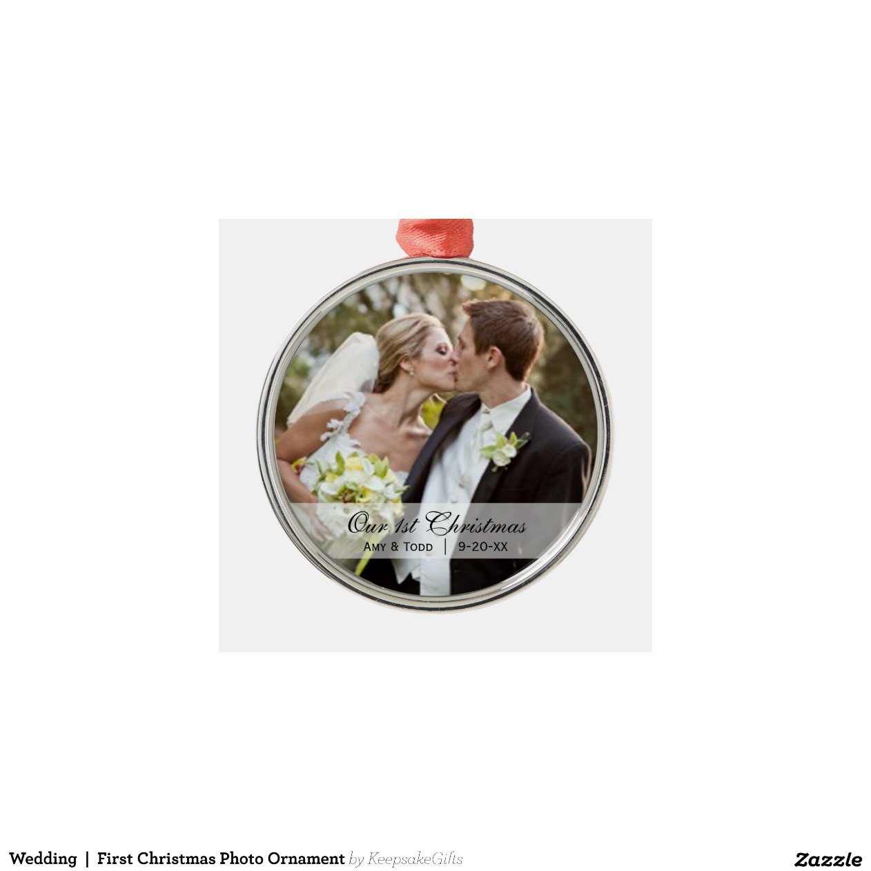 wedding first christmas photo ornament zazzle wedding first christmas photo ornament zazzle