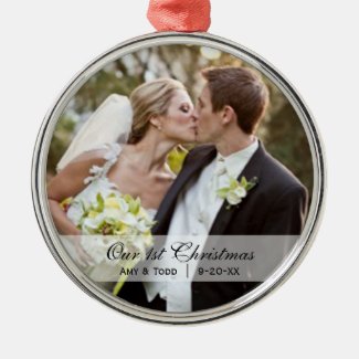 Wedding | First Christmas Photo Ornament