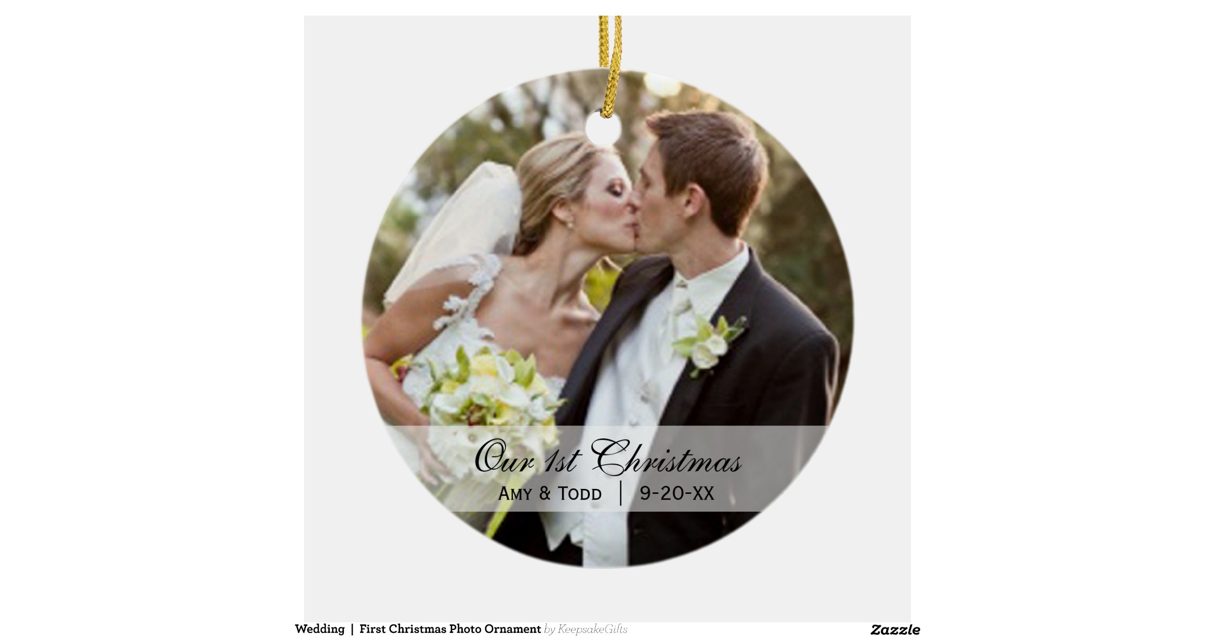 wedding first christmas photo ornament wedding first christmas photo ornament