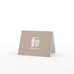 Wedding Flip Flops Folded Thank You Notes cards