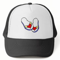 Wedding Flip Flops Mesh Hats