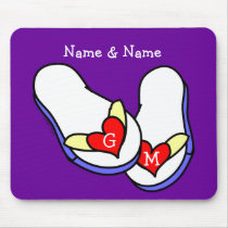 Wedding Flip Flops Mousepads