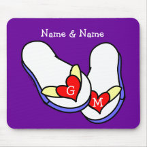 Wedding Flip Flops Mousepads