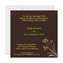 Wedding Floral Invitation