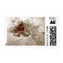 Wedding Flower and Rings Postage
