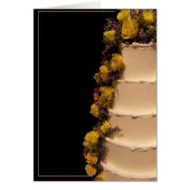 Wedding  flower cake cards
