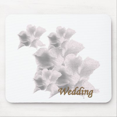 Wedding Flowers Mouse Pads