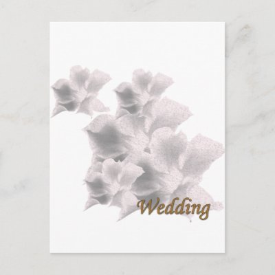Wedding Flowers Post Card