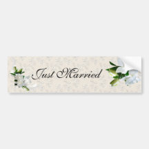 Wedding Gardenias Bumper Stickers