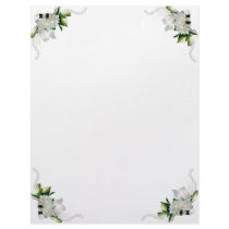 Wedding Gardenias Custom Letterhead