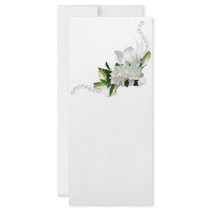 Wedding Gardenias Customized Rack Card