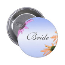 wedding gift, daisy flowers, bride button