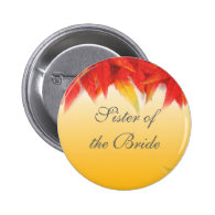 wedding gift, fall read leaves pinback buttons