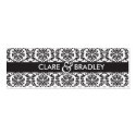 WEDDING :: gift tag :: damask - black business cards by edgeplus WEDDING :: gift tag :: damask - black business cards