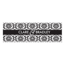 WEDDING :: gift tag :: damask - black business cards by edgeplus WEDDING :: gift tag :: damask - black business cards