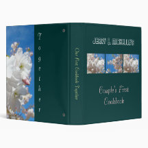 Wedding Gifts Couple's First Cookbook together 3 Ring Binders