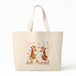 Wedding Giraffes Canvas Bag