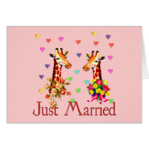 Wedding Giraffes cards
