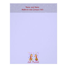 Wedding Giraffes Custom Letterhead