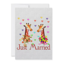 Wedding Giraffes Invite