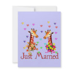 Wedding Giraffes Personalized Invite