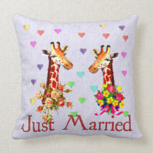 Wedding Giraffes Pillows