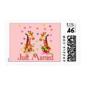 Wedding Giraffes stamp