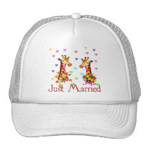 Wedding Giraffes Trucker Hat