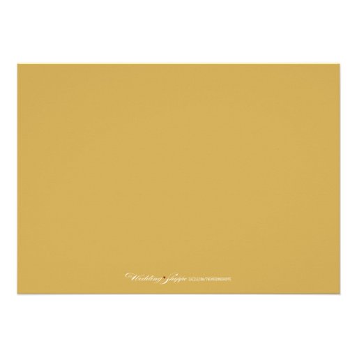 Wedding Gown Bridal Party Invitation (gold)