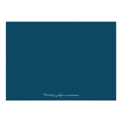 Wedding Gown Bridal Party Invitation (navy)