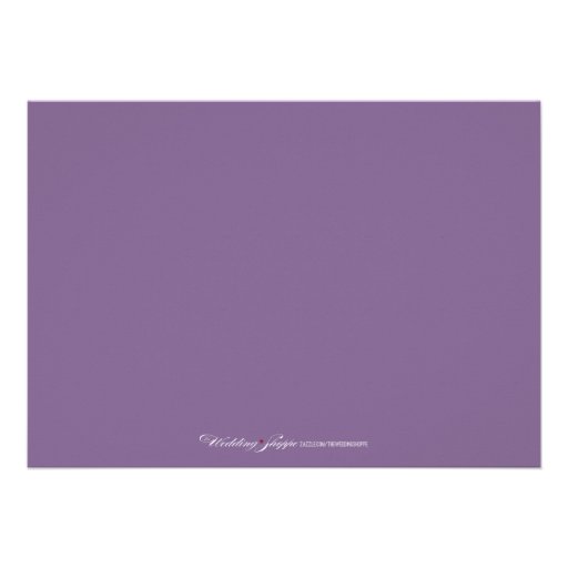 Wedding Gown Bridal Party Invitation (purple)