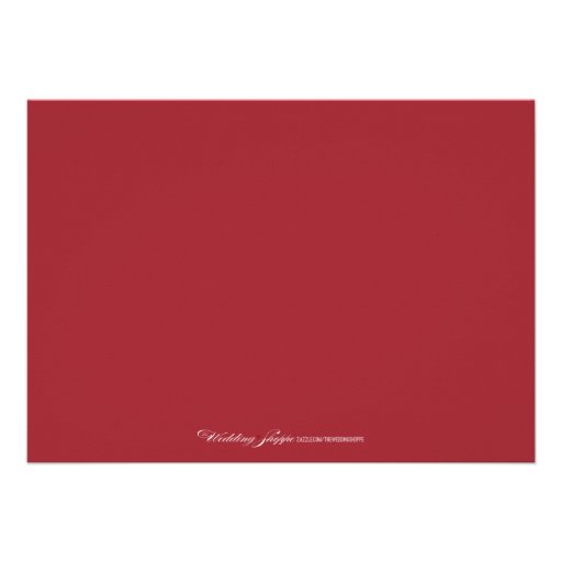 Wedding Gown Bridal Party Invitation (red)